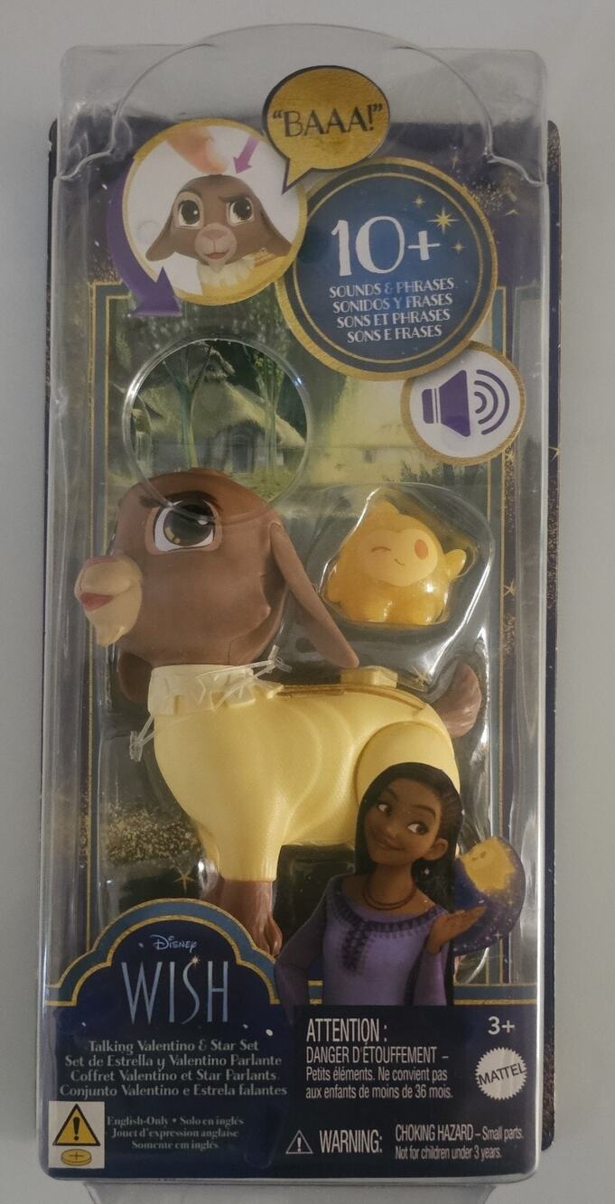 Disney New Movie Wish Asha Talking Valentino & Star Set Toy 10+ Sounds English